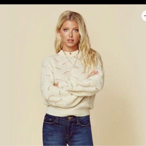 Rolla's Laura Sweater Vanilla size 8/ small EUC - Picture 3 of 10